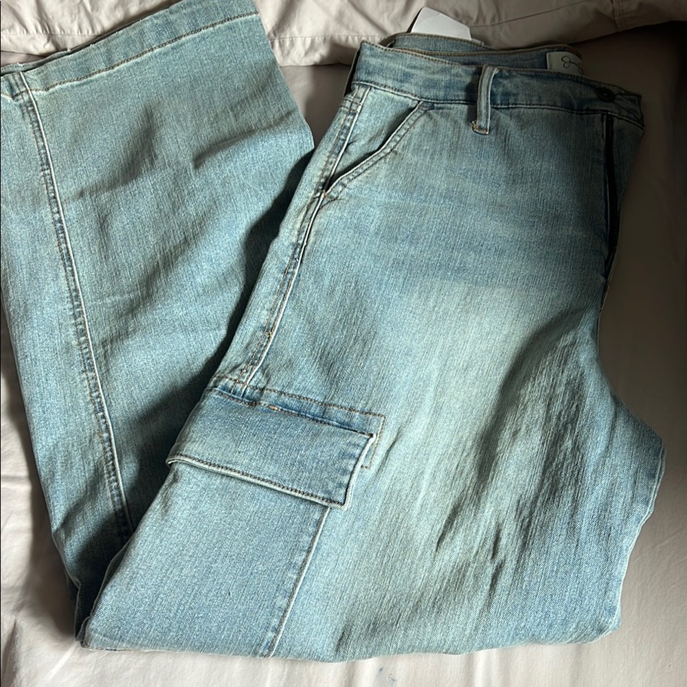 Jessica Simpson Light Blue Flare Wide Leg Jeans